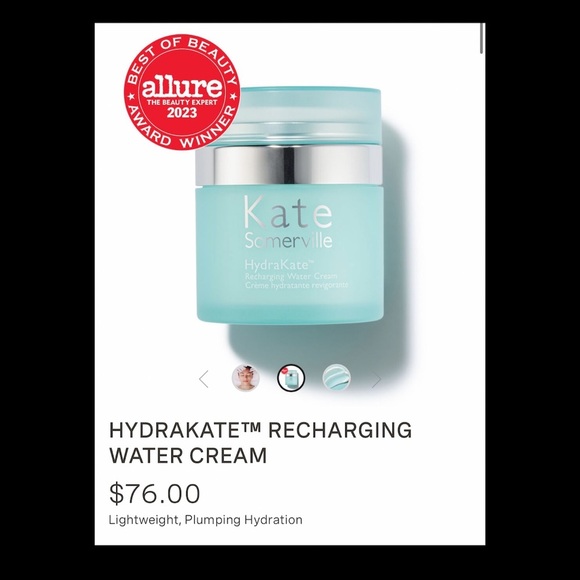 Kate Sommerville Hydrakate Recharging Water Cream.